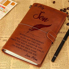 Fashion Portable Leather Diary Journal
