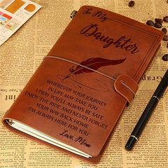 Fashion Portable Leather Diary Journal
